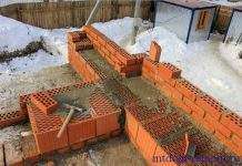Кладка цегли взимку