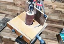 Приставка шліфувальний рейсмус для свердлильного верстата своїми руками