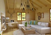 Внутрішнє оздоблення дерев’яного будинку – кращі способи